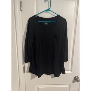 Chico’s Black Ultimate Tee – Size 3 (US XL)